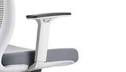 Grey white height adjustable armrest