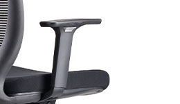 Black height adjustable armrest