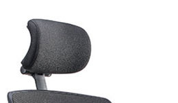 Fabric headrest